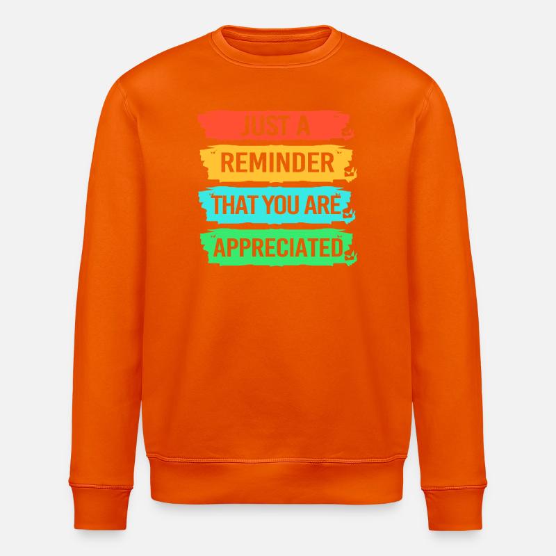 Mitarbeiter der Woche Mitarbeiter des Monats - Stanley/Stella Unisex Bio-Sweatshirt ROLLER - Tieforange
