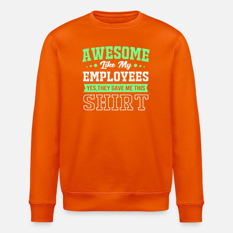 Mitarbeiter der Woche Mitarbeiter des Monats - Stanley/Stella Unisex Bio-Sweatshirt ROLLER - Tieforange