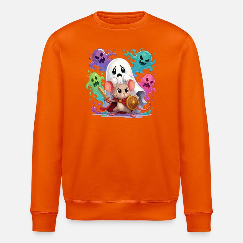 Aventure Fantôme Chevalier Souris - Sweat bio ROLLER Stanley/Stella Unisexe - orange profond