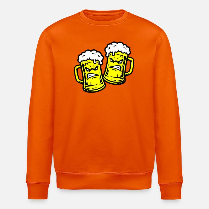 Verre de bière comique - Sweat bio ROLLER Stanley/Stella Unisexe - orange profond