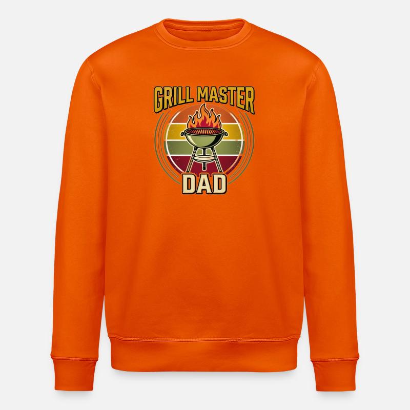 Papa Maître Grill - Sweat bio ROLLER Stanley/Stella Unisexe - orange profond