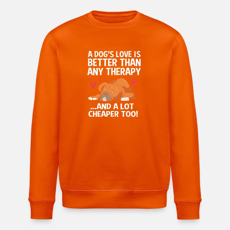 Chien de thérapie - Sweat bio ROLLER Stanley/Stella Unisexe - orange profond