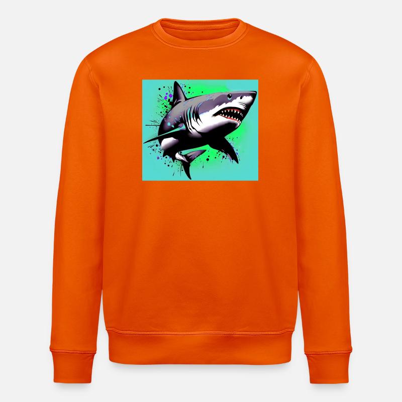 Requin - Sweat bio ROLLER Stanley/Stella Unisexe - orange profond