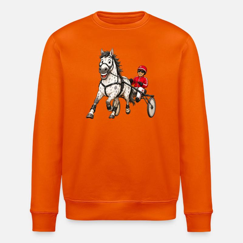 Trotter drôle - Sweat bio ROLLER Stanley/Stella Unisexe - orange profond
