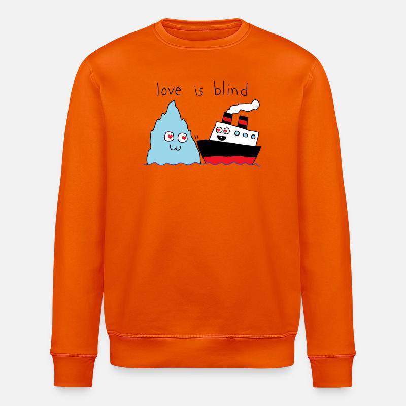 Liebe ist blind - Stanley/Stella Unisex Bio-Sweatshirt ROLLER - Tieforange