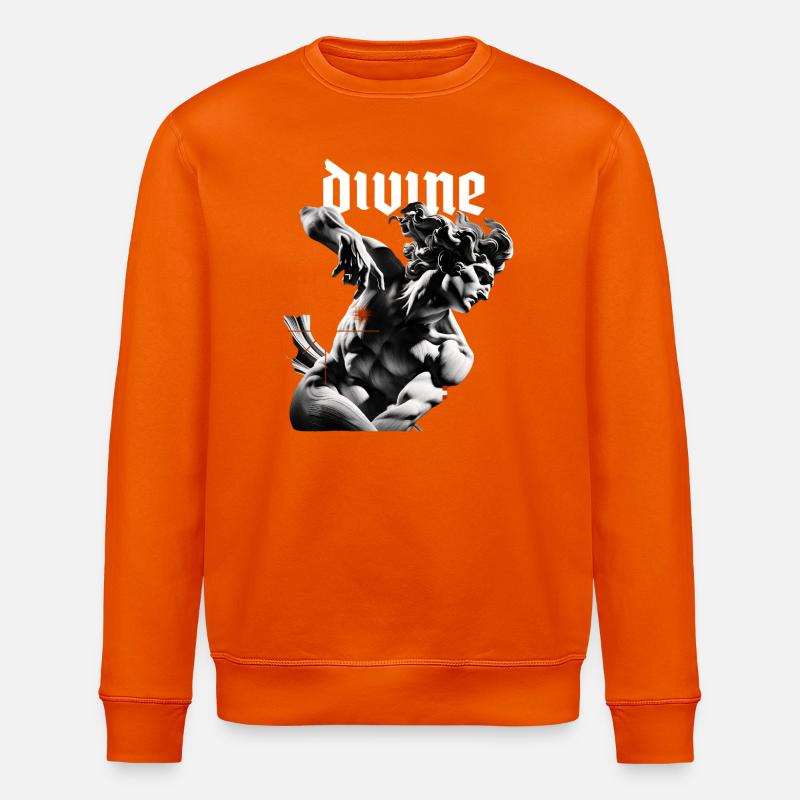 Divine Sculpture Noir - Sweat bio ROLLER Stanley/Stella Unisexe - orange profond
