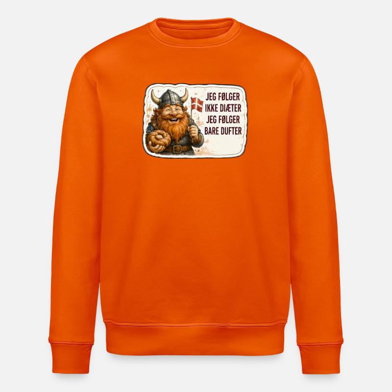 Jeg følger bare dufter - Stanley/Stella Unisex Bio-Sweatshirt ROLLER - Tieforange