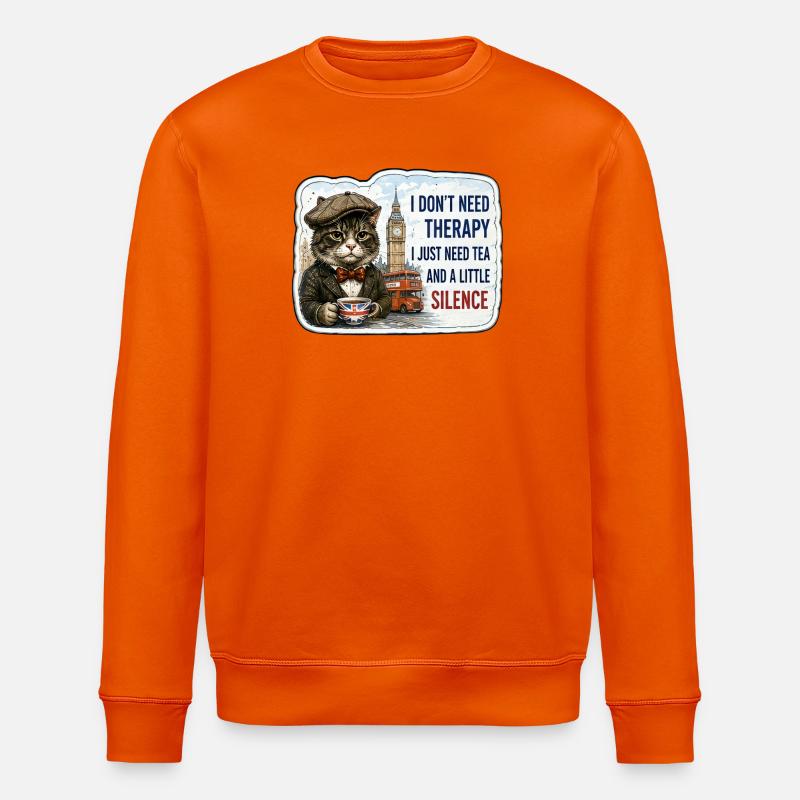Tea and Silence - Stanley/Stella Unisex Bio-Sweatshirt ROLLER - Tieforange