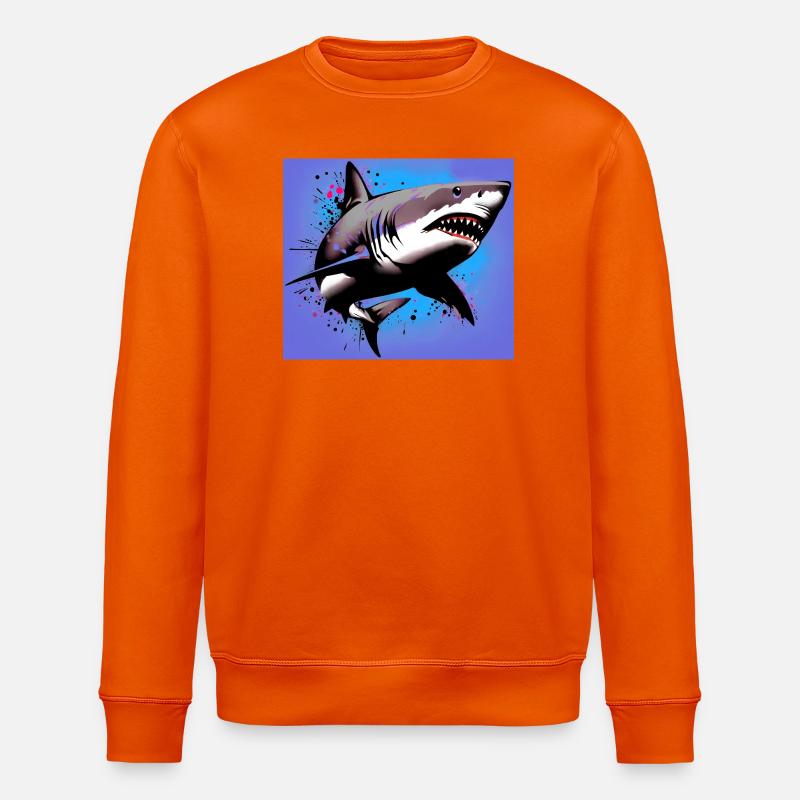 Requin - Sweat bio ROLLER Stanley/Stella Unisexe - orange profond