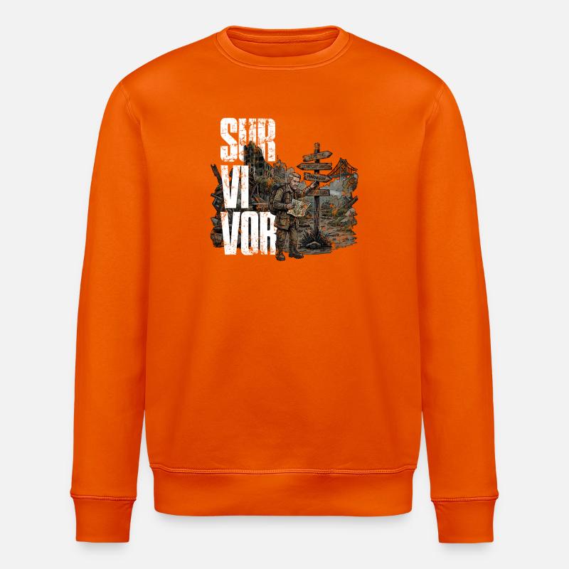 Survivor - Stanley/Stella Unisex Bio-Sweatshirt ROLLER - Tieforange