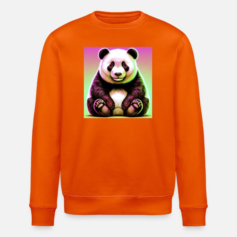 Panda - Stanley/Stella Unisex Bio-Sweatshirt ROLLER - Tieforange