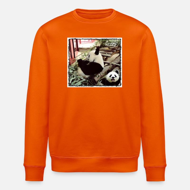 Mode Panda activé - Sweat bio ROLLER Stanley/Stella Unisexe - orange profond