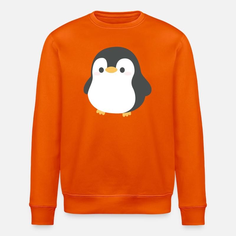 Chibi-Pinguin-Silhouette - Stanley/Stella Unisex Bio-Sweatshirt ROLLER - Tieforange