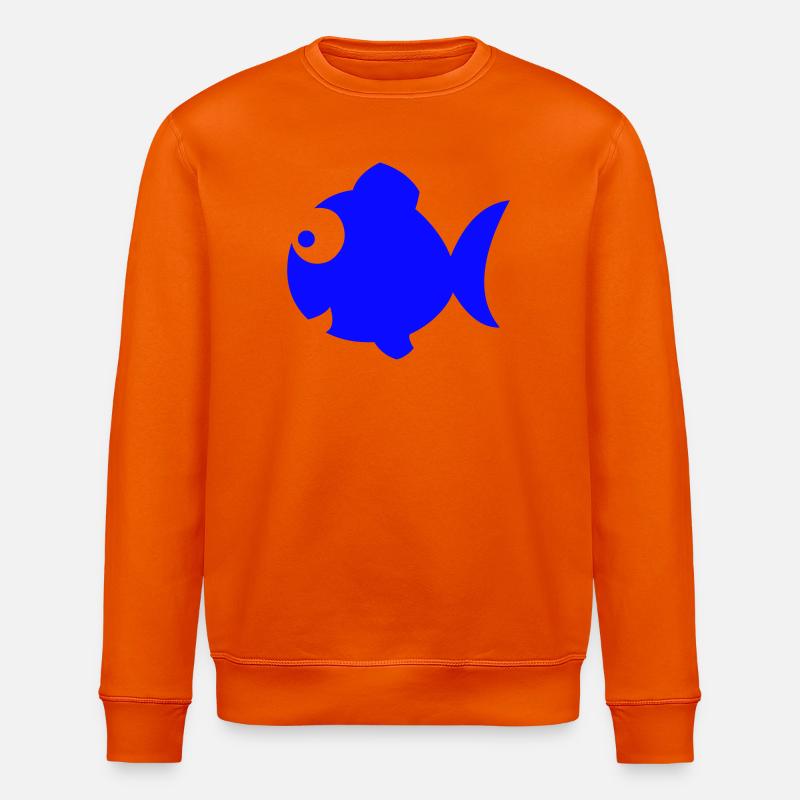 Fisch - Stanley/Stella Unisex Bio-Sweatshirt ROLLER - Tieforange