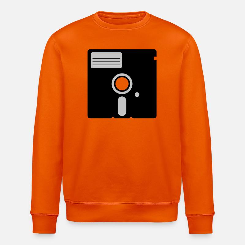 retro floppy disk - Stanley/Stella Unisex Bio-Sweatshirt ROLLER - Tieforange