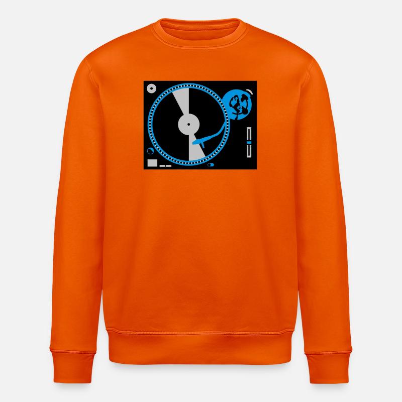 turntables - Stanley/Stella ROLLER Unisex Organic Sweatshirt - bright orange