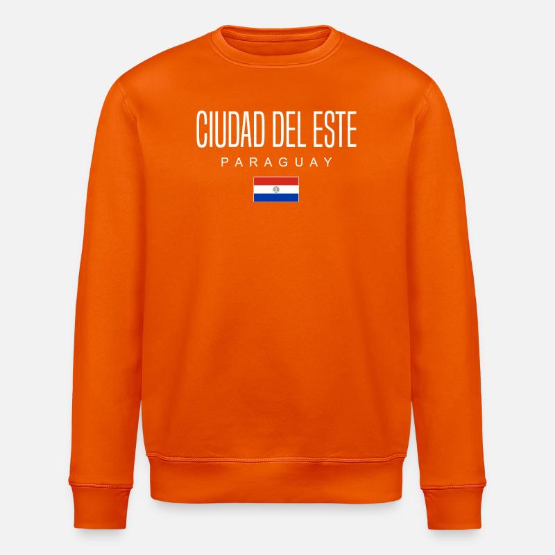 Ciudad del Este, Paraguay, Paraguayan - Stanley/Stella ROLLER Unisex Organic Sweatshirt - bright orange