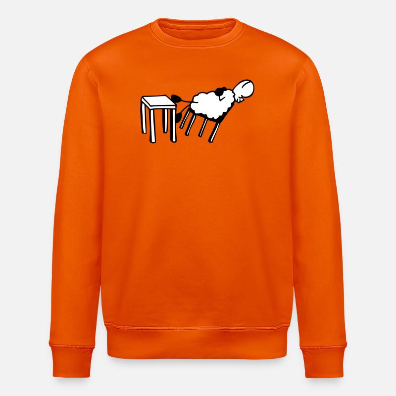 Moutons endormis - Sweat bio ROLLER Stanley/Stella Unisexe - orange profond