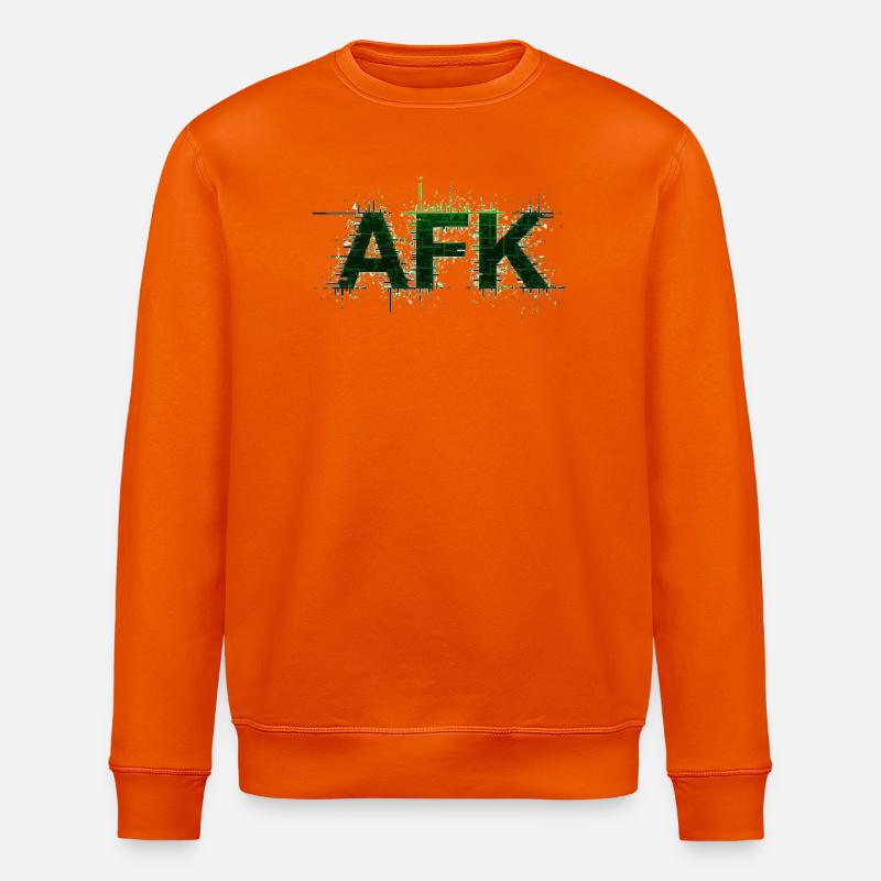 AFK Retro Gaming - Stanley/Stella Unisex Bio-Sweatshirt ROLLER - Tieforange