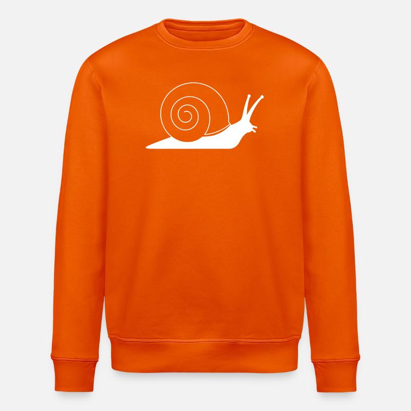 Escargot avec minimalisme en silhouette spirale - Sweat bio ROLLER Stanley/Stella Unisexe - orange profond