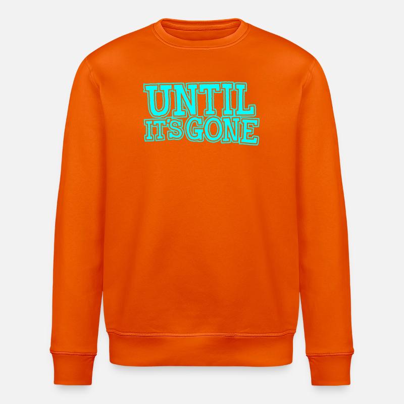 Logo_Mono_Outlines_tuerkis - Stanley/Stella Unisex Bio-Sweatshirt ROLLER - Tieforange