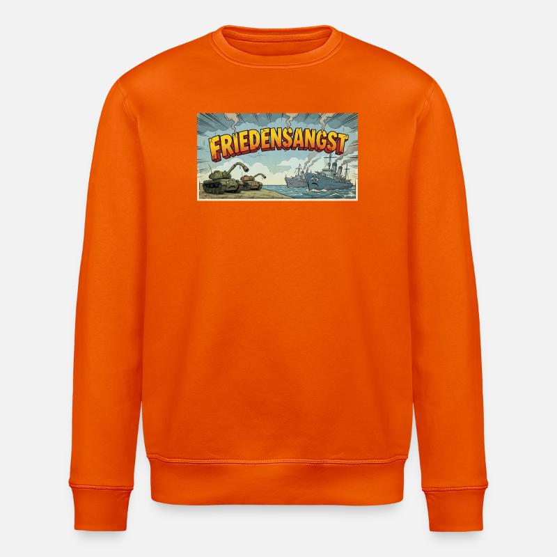 Friedensangst - Stanley/Stella Unisex Bio-Sweatshirt ROLLER - Tieforange
