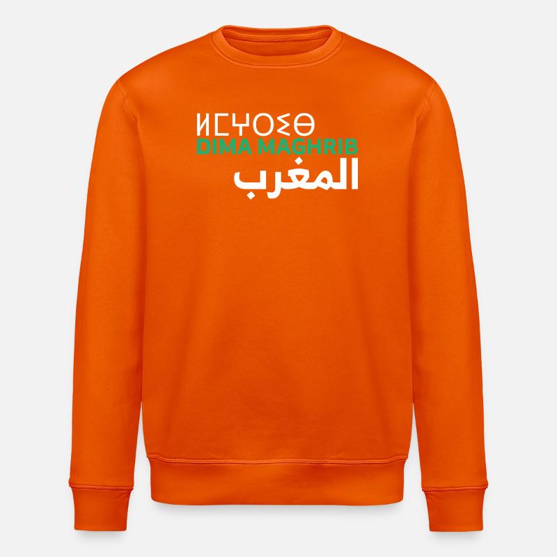 Dima Maghrib Maroc Almaghrib Al-Maghrib Maghreb - Sweat bio ROLLER Stanley/Stella Unisexe - orange profond
