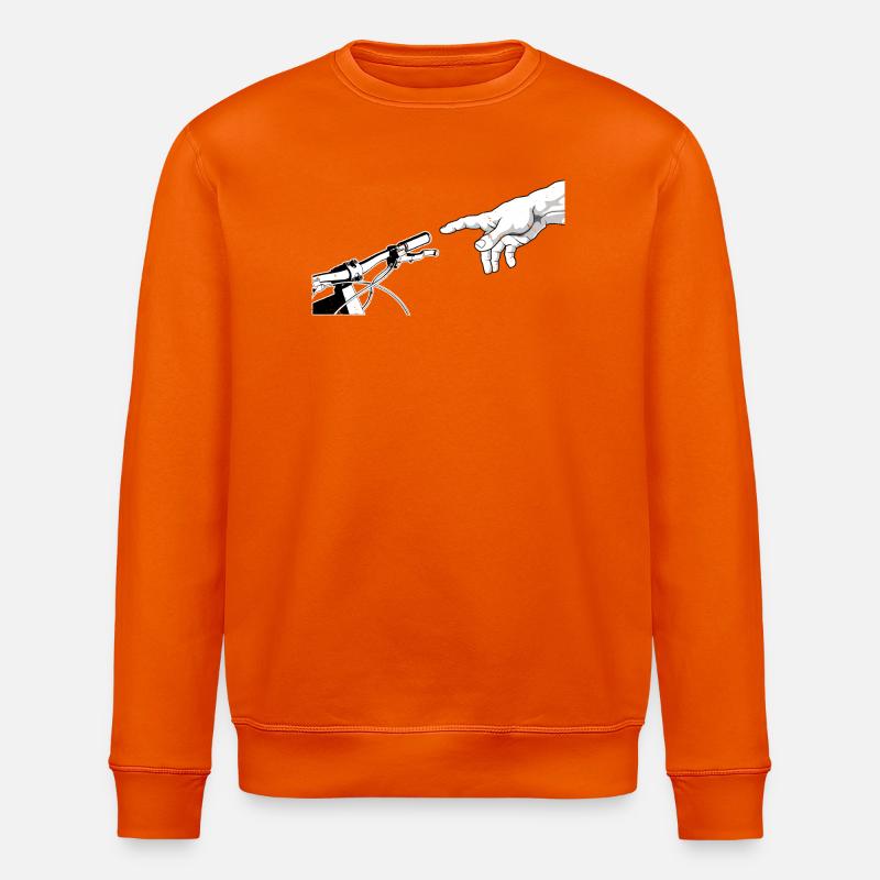 Divine Touch Bicycle Art Design - Sweat bio ROLLER Stanley/Stella Unisexe - orange profond