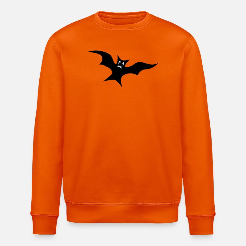 Fledermaus - Stanley/Stella Unisex Bio-Sweatshirt ROLLER - Tieforange