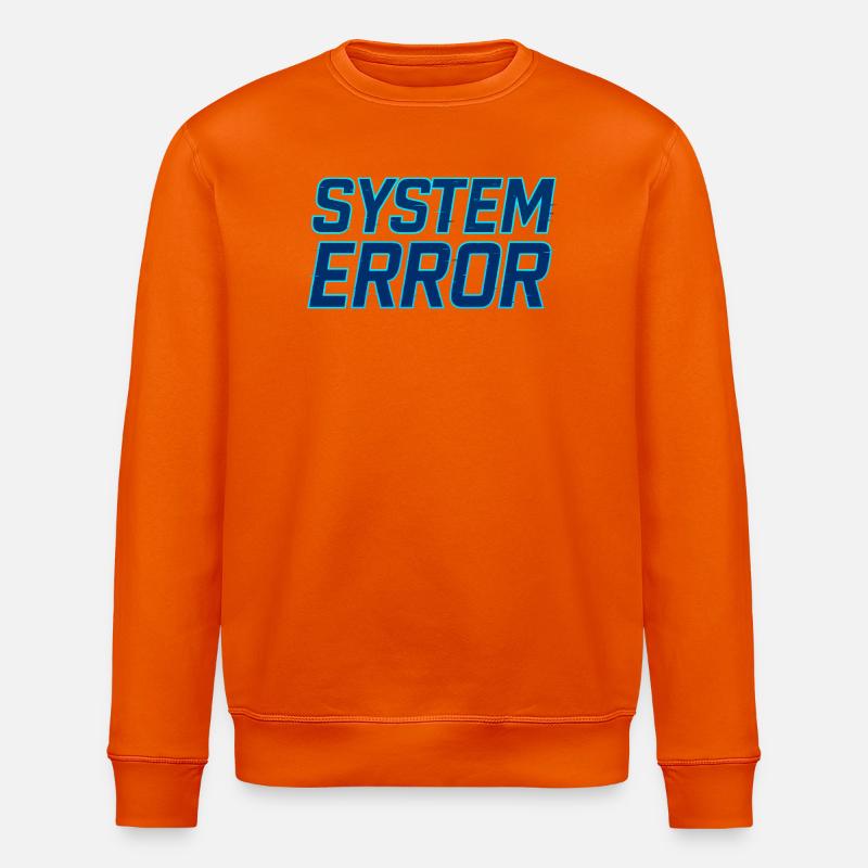 Systemfehler Glitch Design - Stanley/Stella Unisex Bio-Sweatshirt ROLLER - Tieforange