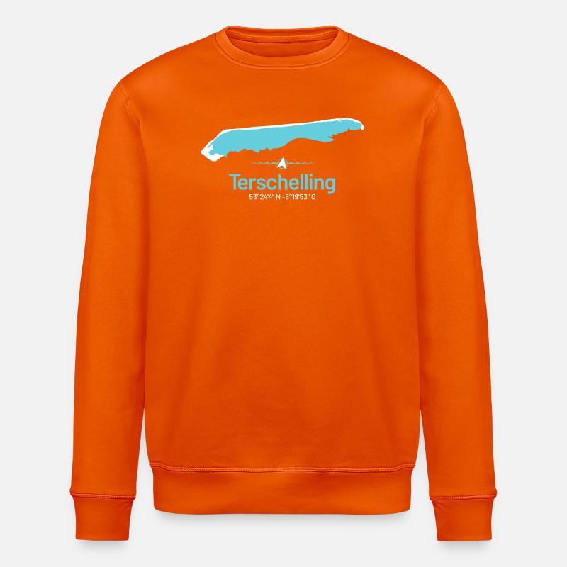 Terschelling | Carte de conception - Sweat bio ROLLER Stanley/Stella Unisexe - orange profond