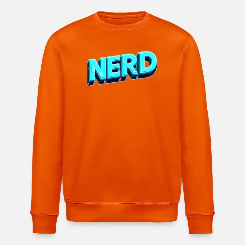 Nerd Neon 3D Retro - Sweat bio ROLLER Stanley/Stella Unisexe - orange profond