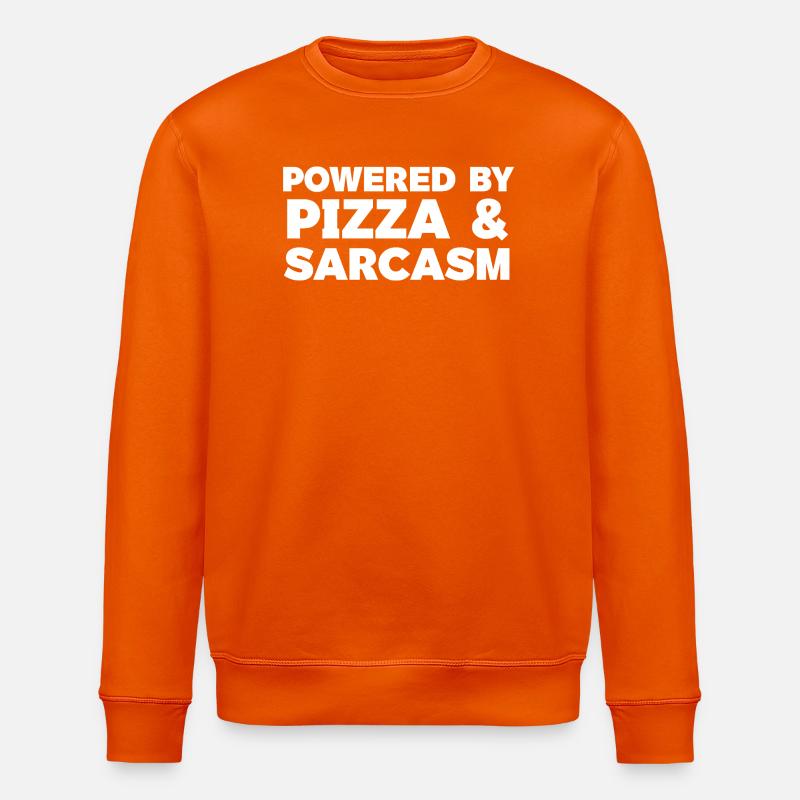 Propulsé par Pizza & Sarcasm T-shirt - Sweat bio ROLLER Stanley/Stella Unisexe - orange profond