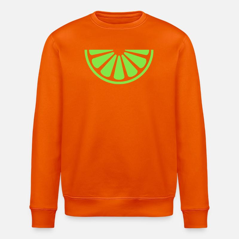 Tranche de citron vert - Sweat bio ROLLER Stanley/Stella Unisexe - orange profond