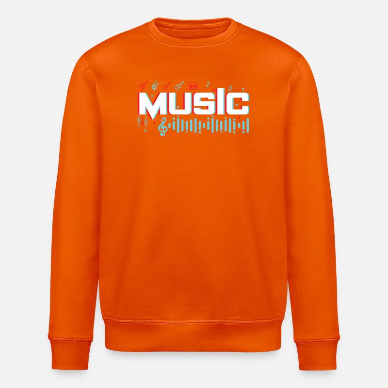 MUSIC3 - Stanley/Stella Unisex Bio-Sweatshirt ROLLER - Tieforange