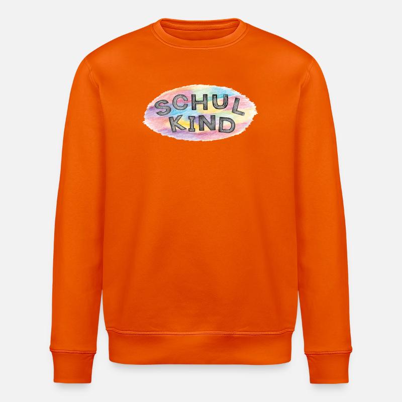 Schulkind - Stanley/Stella Unisex Bio-Sweatshirt ROLLER - Tieforange