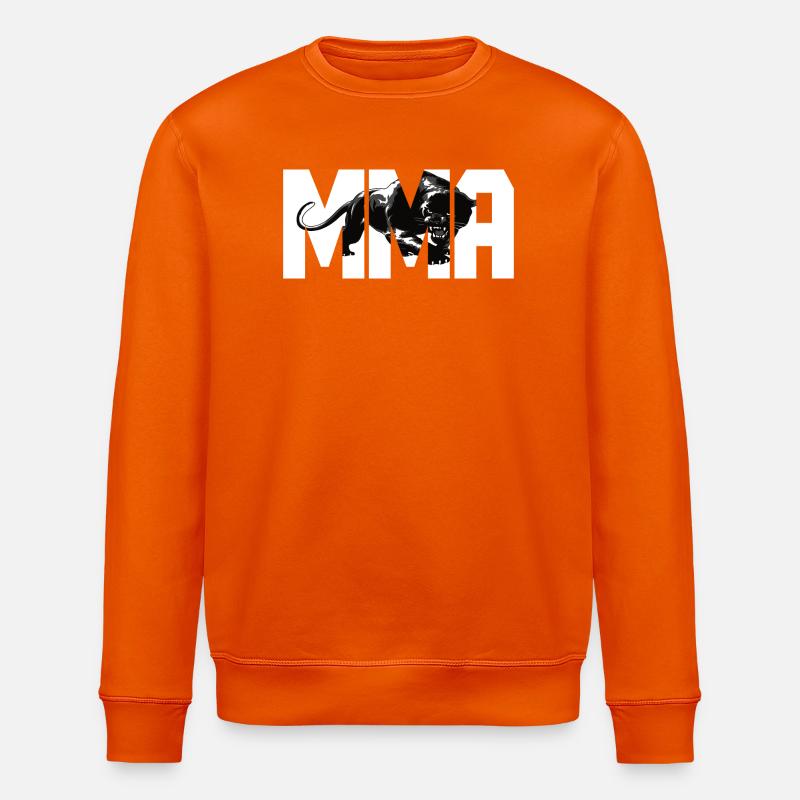 MMA Design mit einer Raubkatze - Stanley/Stella Unisex Bio-Sweatshirt ROLLER - Tieforange
