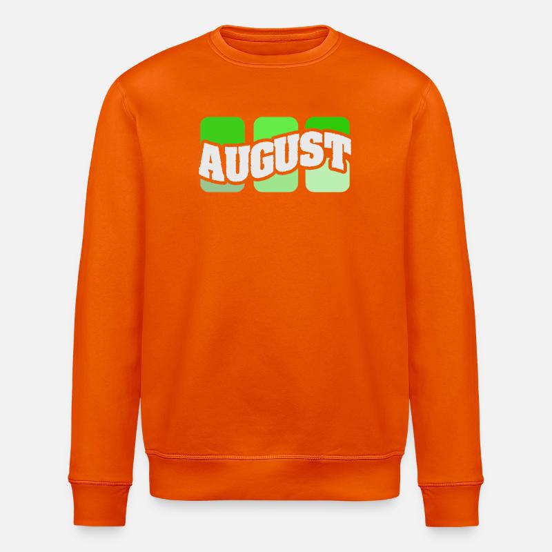 Nom August - Sweat bio ROLLER Stanley/Stella Unisexe - orange profond