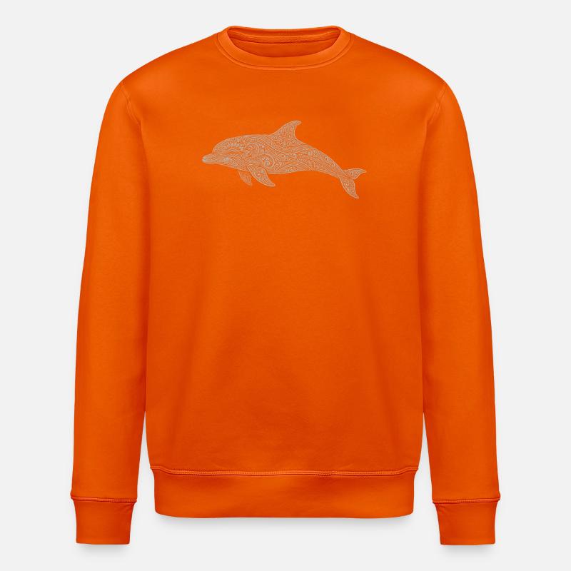 Delfin  - Stanley/Stella Unisex Bio-Sweatshirt ROLLER - Tieforange