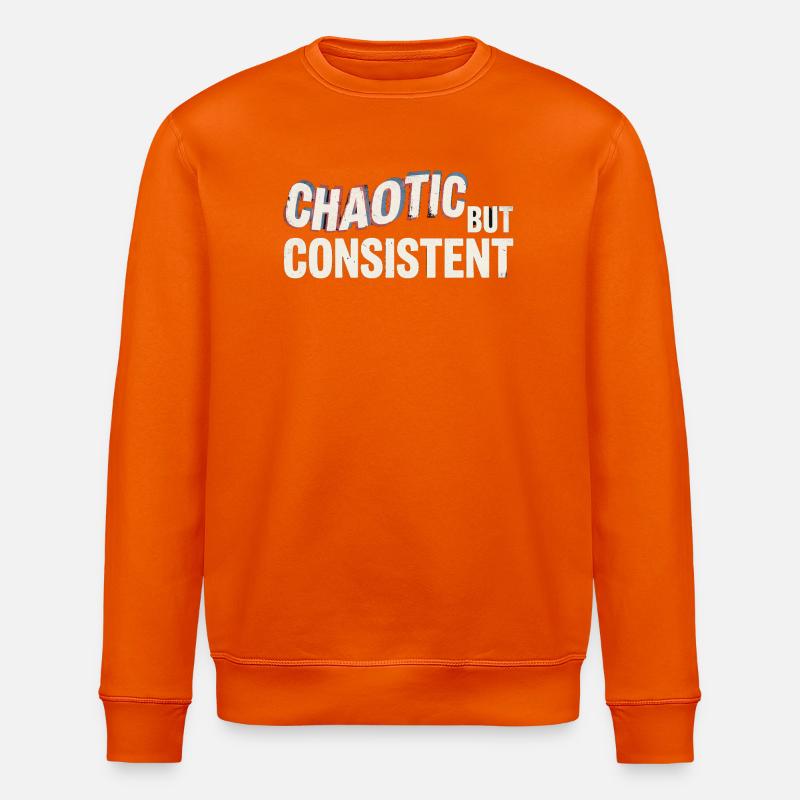 chaotic-but-consistent-v2 - Stanley/Stella Unisex Bio-Sweatshirt ROLLER - Tieforange