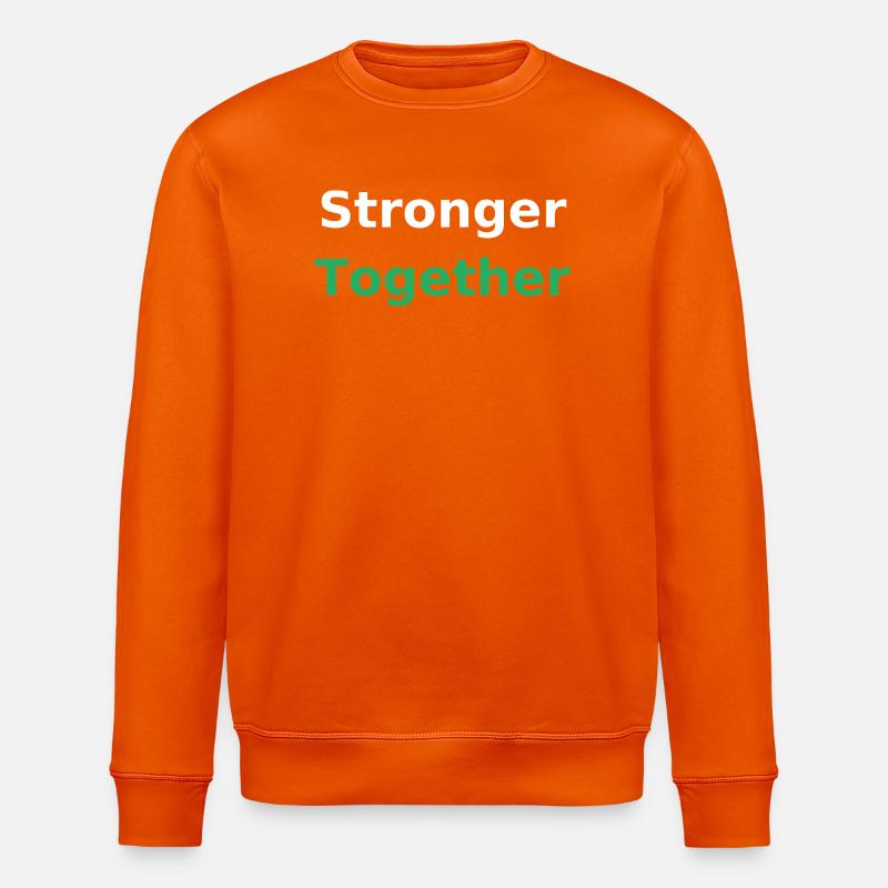 Plus forts ensemble - Sweat bio ROLLER Stanley/Stella Unisexe - orange profond