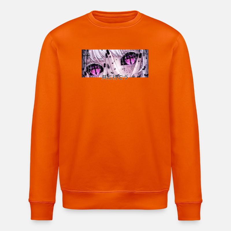 Komm, geh mit mir - Stanley/Stella Unisex Bio-Sweatshirt ROLLER - Tieforange