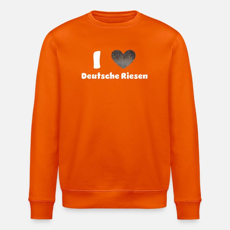 Deutsche Riesen - Stanley/Stella Unisex Bio-Sweatshirt ROLLER - Tieforange