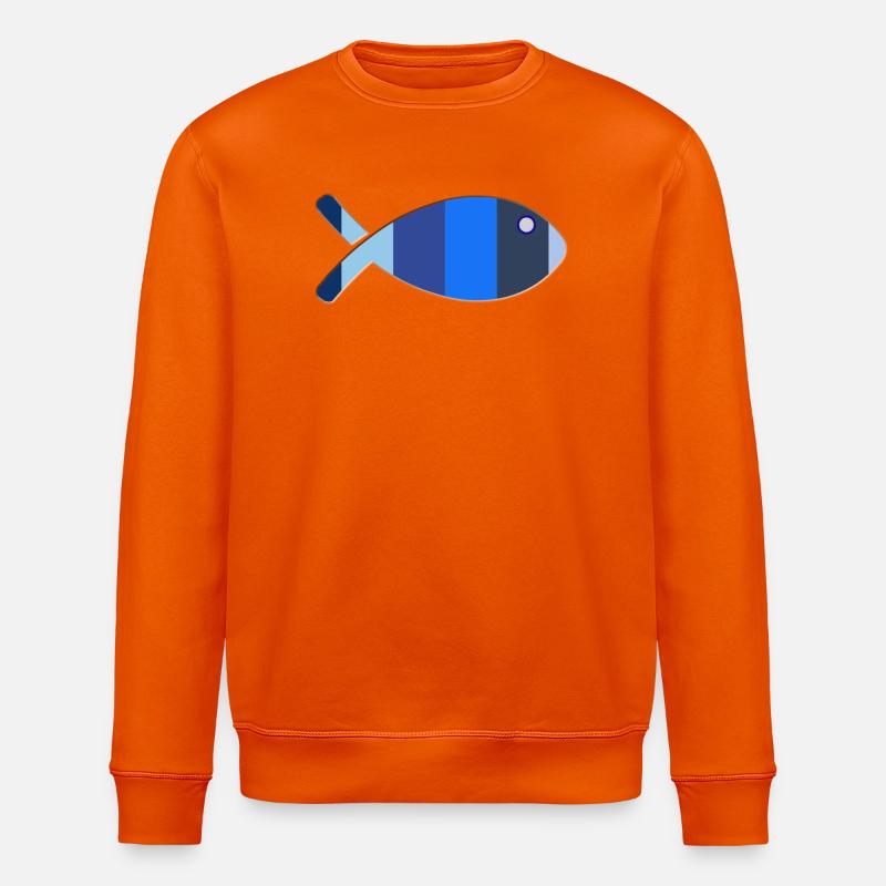 FISCH - Stanley/Stella Unisex Bio-Sweatshirt ROLLER - Tieforange