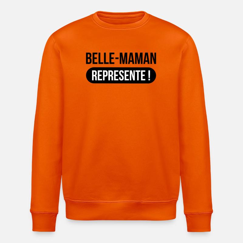 Belle-Maman Représente ! - Sweat bio ROLLER Stanley/Stella Unisexe - orange profond
