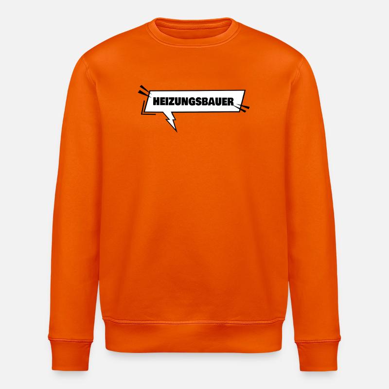 Ausbildung Heizungsbauer - Stanley/Stella Unisex Bio-Sweatshirt ROLLER - Tieforange