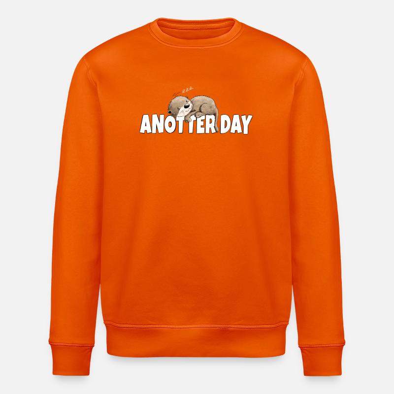 Anotter Day Otter Macht Mal Pause - Stanley/Stella Unisex Bio-Sweatshirt ROLLER - Tieforange