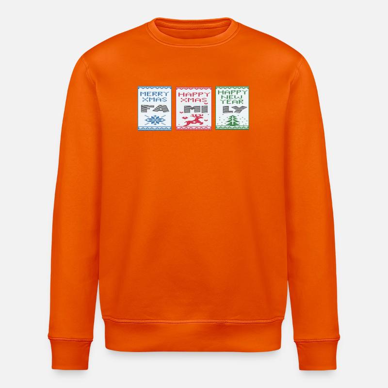 Merry Christmas - Stanley/Stella Unisex Bio-Sweatshirt ROLLER - Tieforange