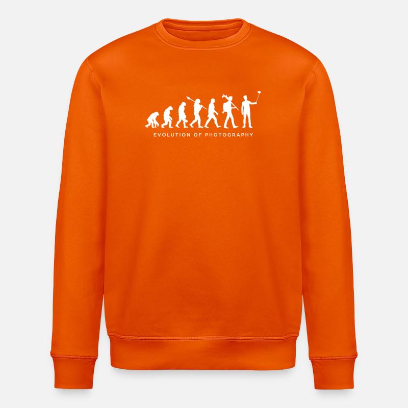 Évolution de la photographie - Sweat bio ROLLER Stanley/Stella Unisexe - orange profond
