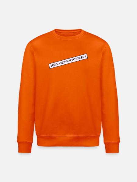 Noël à 100 % - Sweat bio ROLLER Stanley/Stella Unisexe - orange profond